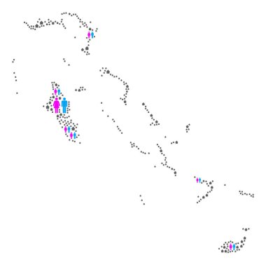 Demografik Bahama Adaları Haritası