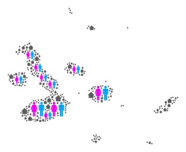 Aile Galapagos Adaları Haritası