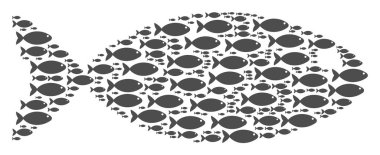 Balık kompozisyon balık simgeler