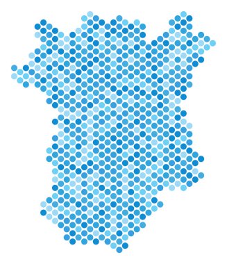 Mavi nokta Çeçenistan harita