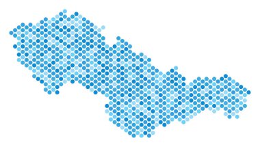 Mavi noktalı Çekoslovakya harita