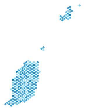 Mavi nokta Grenada harita