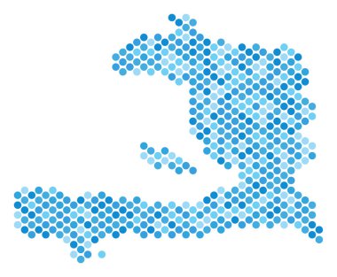 Mavi nokta Haiti Haritası