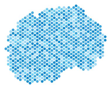 Makedonia harita mavi noktalı