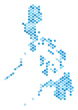 Mavi nokta Filipinler Haritası