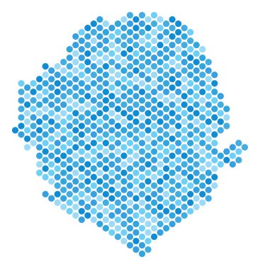 Mavi nokta Sierra Leone Haritası