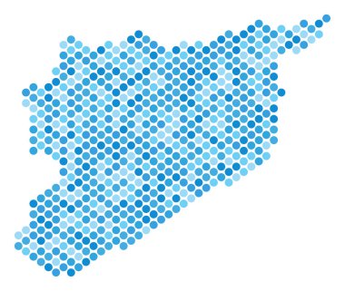 Mavi nokta Suriye Haritası