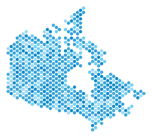 Mapa de Blue Dot Canada — Vetor de Stock