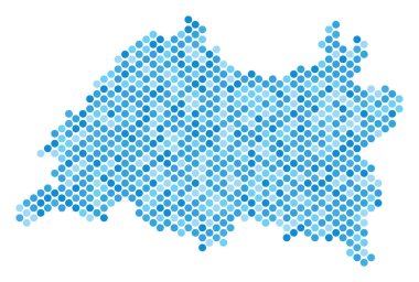 Mavi noktalı Tataristan Haritası