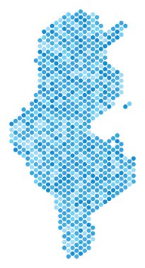 Mavi nokta Tunus Haritası