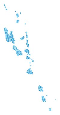 Mavi nokta Vanuatu Adaları Haritası