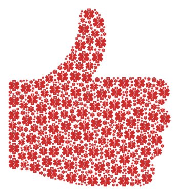 Hayat yıldız simgelerin itibar kompozisyon