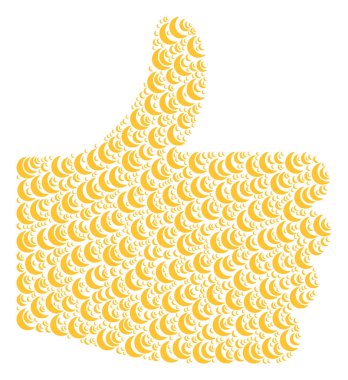 Kolaj Moon simgelerin Evet