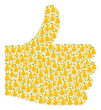 Şekil armut simgelerin Evet