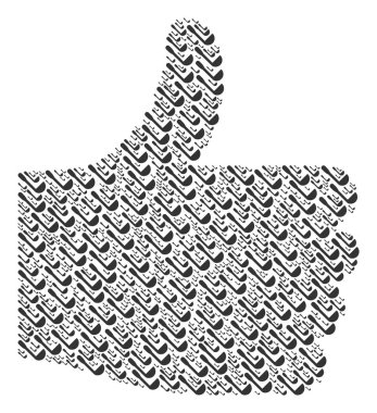 Kepçe simgelerin seçim mozaik