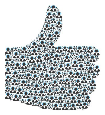 Destek işleç simgeleri figürü değerlendirme