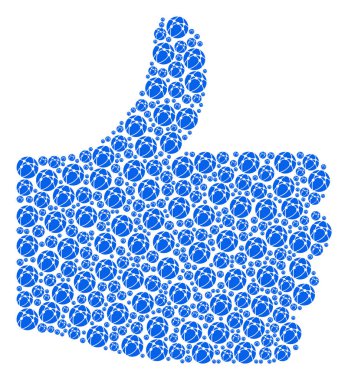 Baş parmak şekli Web tarayıcı simgeleri