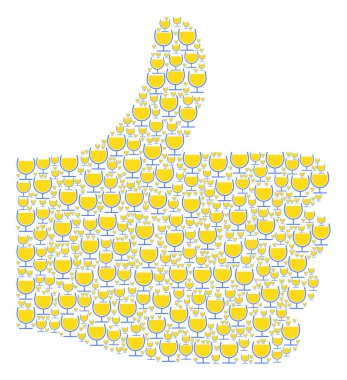 Şarap cam kutsal kişilerin resmi kolaj devam