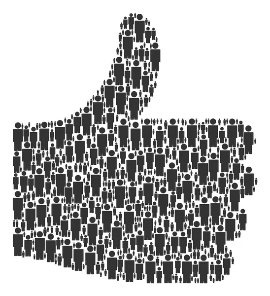 Baş parmak şekli kişi simgeleri