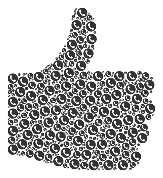 Telefon numarası simgelerin iyi işareti şekli