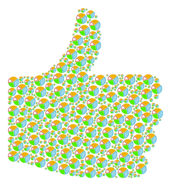 Pasta grafik simgeler bileşimi onaylama