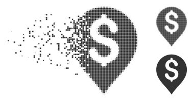 Banka harita işareti piksel noktalı resim simgesi kırık