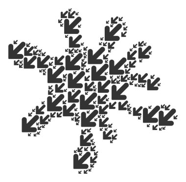 Rakam ok aşağı sol simgeler leke