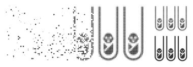 Test tüpleri klonlama bebek piksel noktalı resim simgesi imha