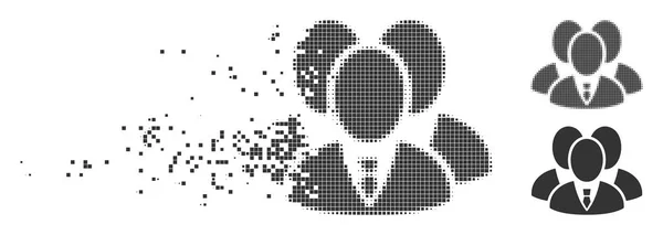 Icono de grupo Broken Pixel Halftone Manager — Archivo Imágenes Vectoriales
