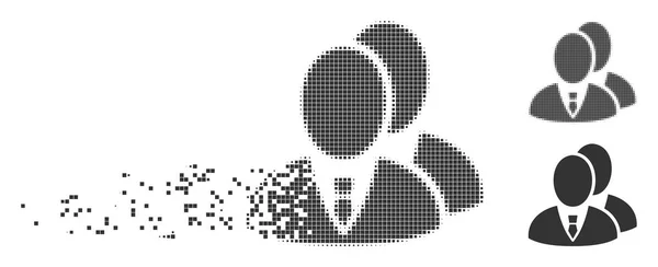 Dispersed Pixel Halftone Managers Icono — Vector de stock