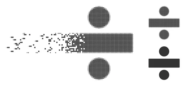 Распад пикселей Иконка полутонов — стоковый вектор