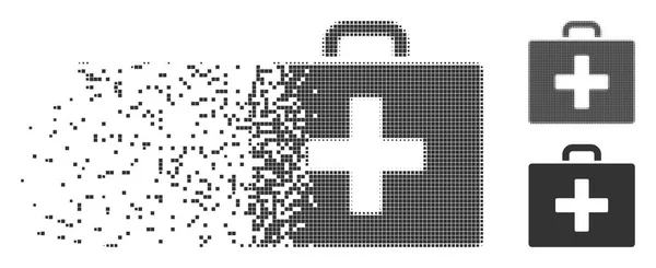 Икона "Сломанный пиксель с полутоном" — стоковый вектор