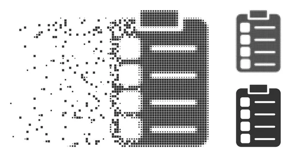 Auflösung von Pixel-Halbtonaufgaben Symbol — Stockvektor