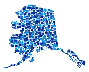 Alaska harita kompozisyon piksel