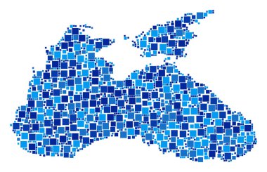 Karadeniz harita mozaik piksel