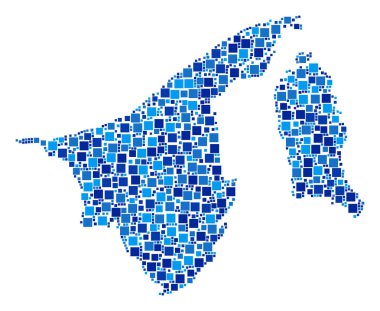 Brunei harita mozaik piksel