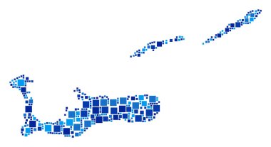 Kompozisyon piksel Cayman Adaları Haritası