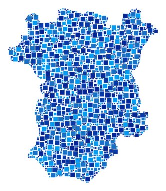 Çeçenistan'da harita kompozisyon piksel