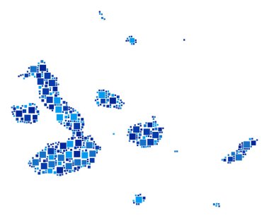 Kompozisyon piksel Galapagos Adaları Haritası