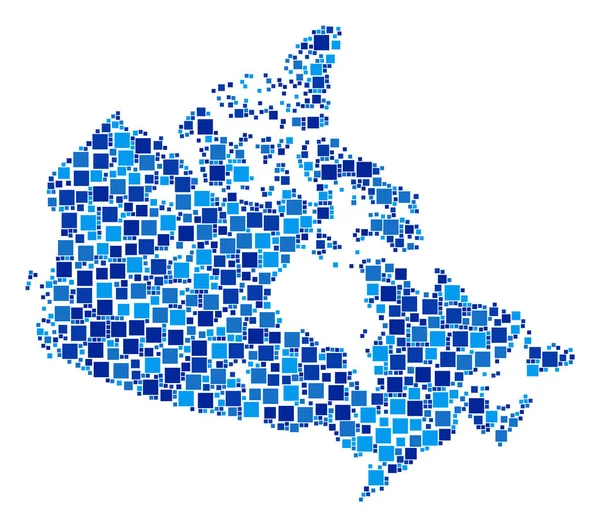 Kanada karta sammansättningen av pixlar — Stock vektor