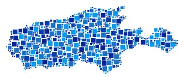 Kanguru Adası harita kolaj piksel