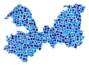 Leningrad Oblast Harita mozaik piksel