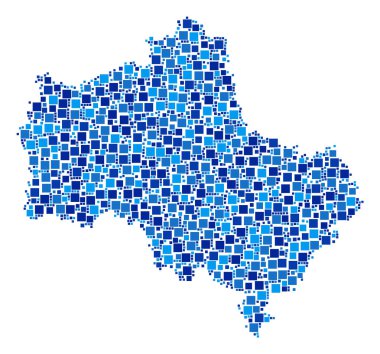 Moskova Oblast Harita kolaj piksel