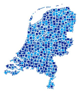 Hollanda harita kolaj piksel