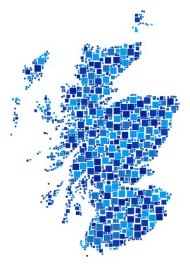 İskoçya Haritası kompozisyon kareler