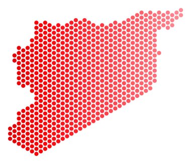 Kırmızı nokta Suriye Haritası