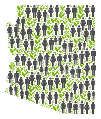 Nüfus Arizona Devlet harita