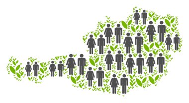 Nüfus Avusturya harita