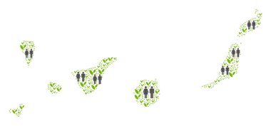 İnsanlar canarinha İspanya Adaları Haritası