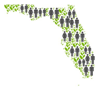 Nüfus Florida harita